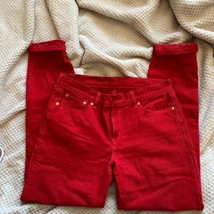 Levi’s corduroy boyfriend jeans